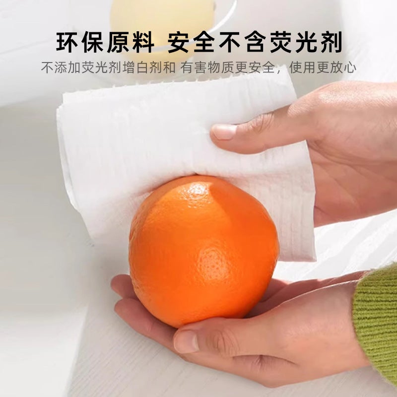 Family Pack Kitchen Paper Absorbs Oil And Water, Does Not Shed Lint, Thickeneded And Large Quantity, Hanging Disposable Lazy Rag - Image 5